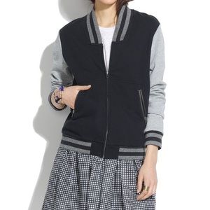 Madewell Varsity Zip Front Jacket